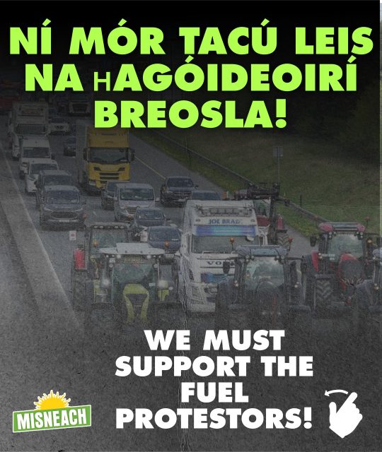 Ar deireadh thiar, léiríonn na hagóidí seo cumhacht an ghnímh chomhordaithe agus an cur isteach. Léiríonn siad gur féidir le cúrsaí athrú nuair a ghníomhaíonn daoine le chéile, fiú go scaoilte; agus gur uirlis é an brú comhchoiteann atá fós in ann córais fhréamhaithe a chroitheadh.

—🇮🇪—

Ultimately, these demonstrations reveal the power of coordinated, disruptive mass action. They show that when people move together, even loosely, the ground can shift; and that collective pressure remains one of the few tools capable of unsettling entrenched systems.

#Misneach #Misneachabú #FuelPrices #FuelProtests #IrelandProtests #CostOfLiving #Gaeilge See less