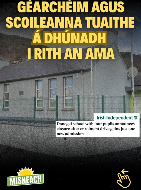 Tá córas nua eacnamaíochta de dhíth ina bhfásann ceantair thuaithe agus uirbeacha i gcomhréir níos fearr. Tá Poblacht Nua de dhíth orainn.

—🇮🇪—

We need a new economic model that balances growth in both rural and urban areas. We need a New Republic.

#Minseach #DúnnanGall #Gaeilge #PoblachtNua
